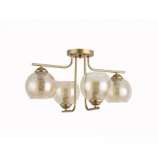 Люстра подвесная 1134/4 4 лампы цвет золотой