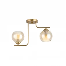 Люстра подвесная 1134/2 2 лампы цвет золотой