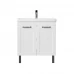 Тумба под раковину Гала 800 2D напольная 75 см цвет белый