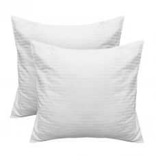 Наволочка Inspire 70х70 см страйп-сатин цвет белый