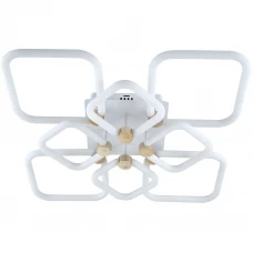 Люстра потолочная светодиодная диммируемая Ritter Ottimo 51617 4 с Алисой и пультом 198Вт 89м² 2700К-6400К цвет белый/золотой Люстра потолочная светодиодная диммируемая Ritter Ottimo 51617 4 с Алисой и пультом 198Вт 89м² 2700К-6400К цвет белый/золотой