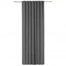 Штора на ленте блэкаут Luce 210x280 см цвет темно-серый Paris 2