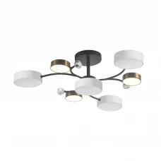 Люстра светодиодная «Scandia» 515994 с пультом управления 29 м² регулируемый белый свет цвет черный