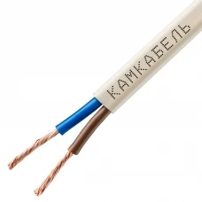 Провод Камкабель ШВВП 2x0.5 мм 100 м ГОСТ цвет белый Провод Камкабель ШВВП 2x0.5 мм 100 м ГОСТ цвет белый