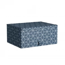 Короб для хранения Spaceo 16.5x36x28 см полиэстер цвет синий Короб для хранения Spaceo 16.5x36x28 см полиэстер цвет синий