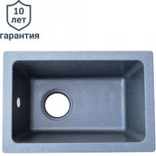 Мойка накладная Delinia прямоугольная 31x46x21 см кварц цвет графит Мойка накладная Delinia прямоугольная 31x46x21 см кварц цвет графит