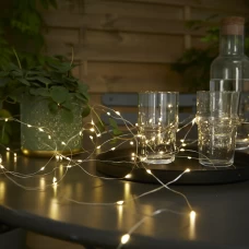 Набор гирлянд светодиодных Inspire "Ublo" на солнечных батареях 12 м цвет серый Набор гирлянд светодиодных Inspire "Ublo" на солнечных батареях 12 м цвет серый