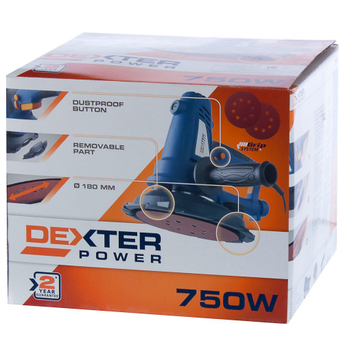Эксцентриковая шлифмашина для шлифовки стен и потолков Dexter Power ...