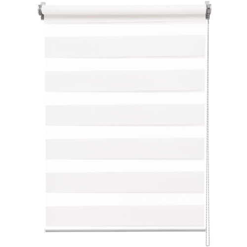 Штора рулонная день-ночь Inspire Siberia White 50x175 см белая
